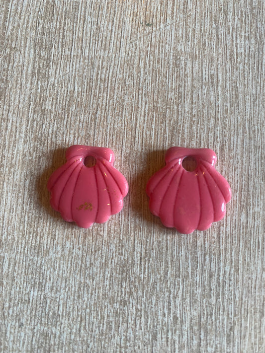 Pampilles coquillages rose