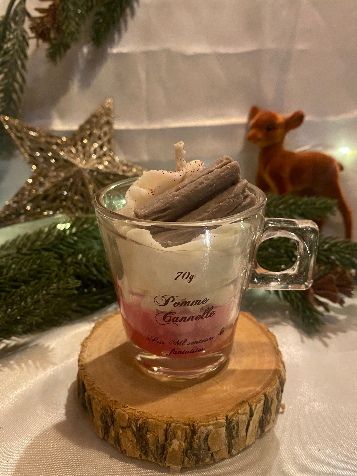 Bougie Pomme Cannelle 70g