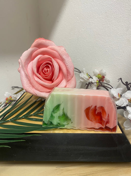 Tranche de savon Fraise - Kiwi