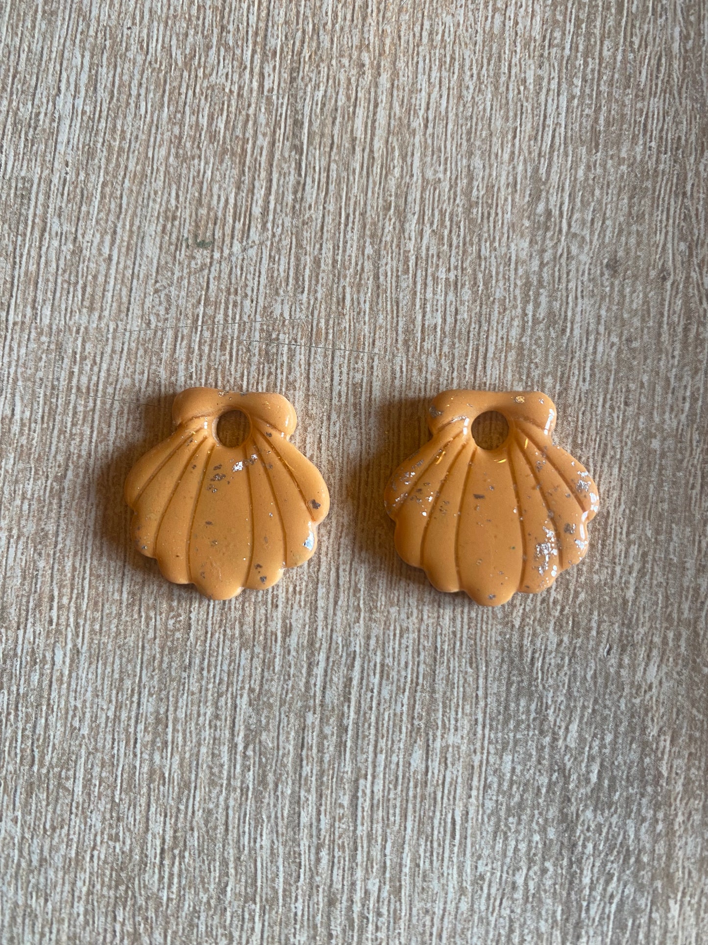 Pampilles orange pastel / argent