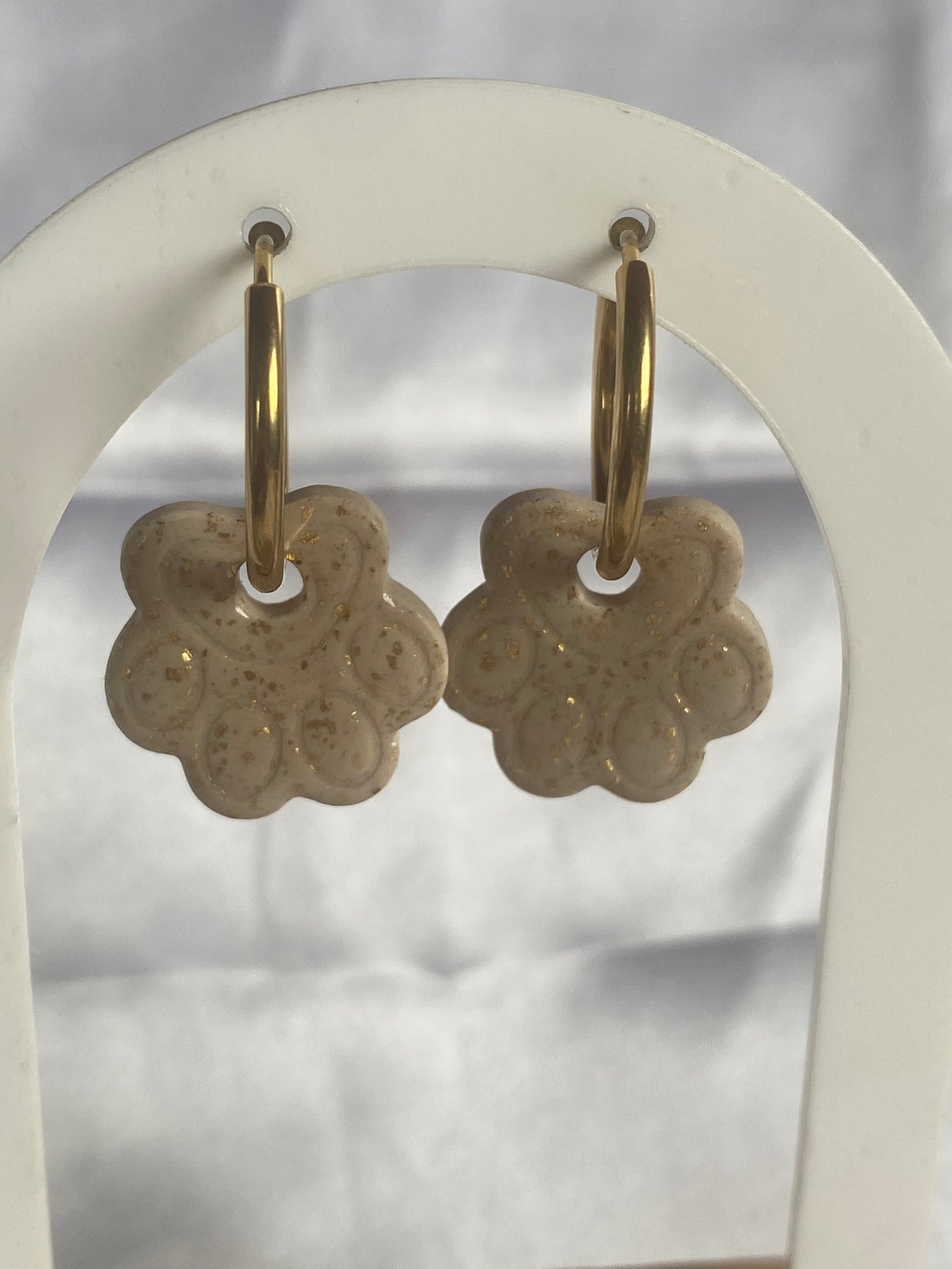 Pampilles pattounes Beige / or