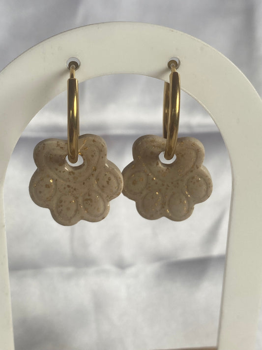 Pampilles pattounes Beige / or