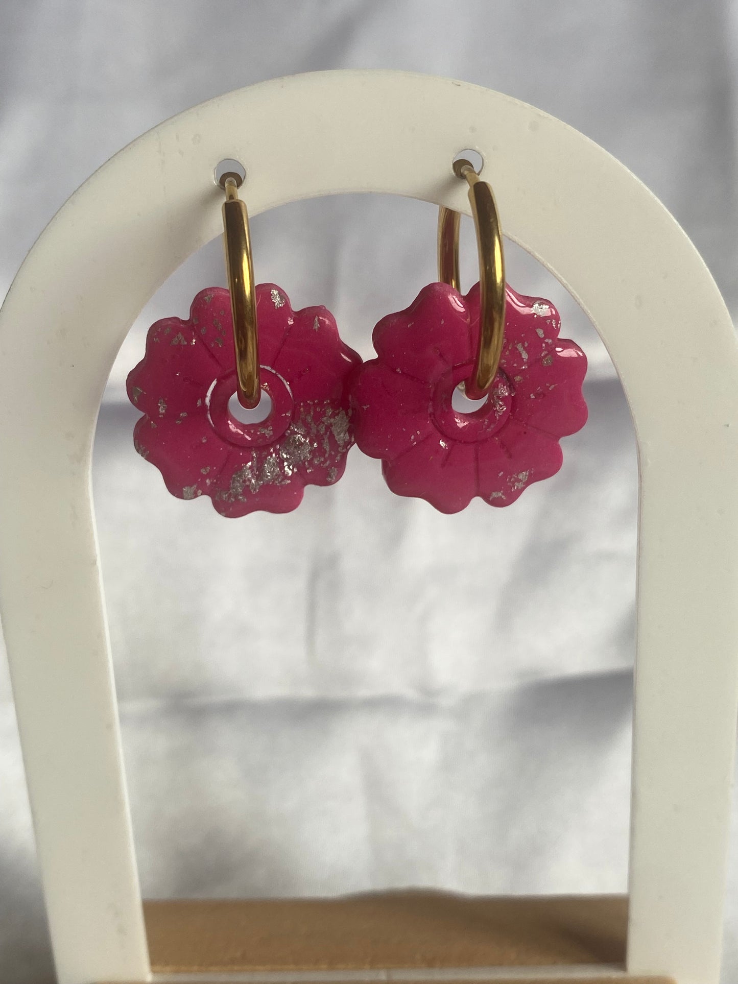 Pampilles Maria rose fushia / argent